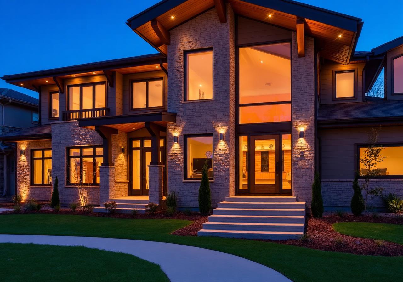 Custom modern home
